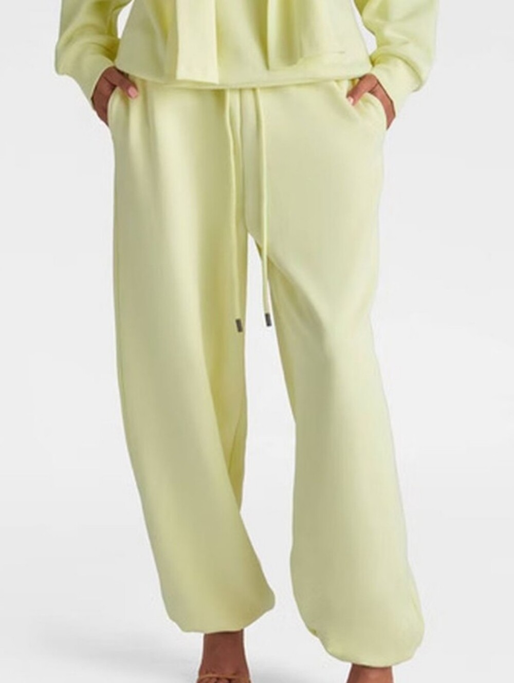 KBB by Kahlana High Rise Straight Leg The Dwayne Sweats Yellow L
